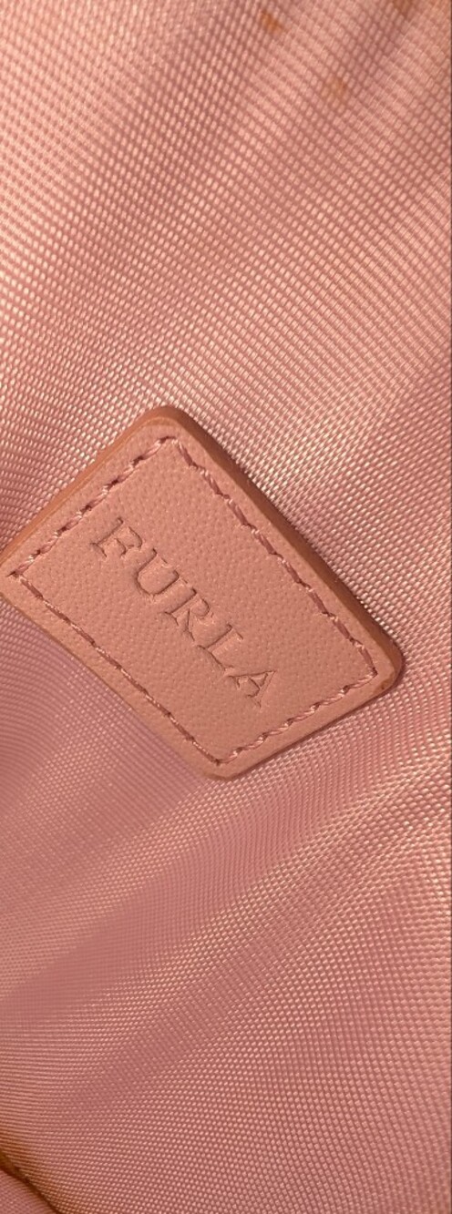 Furla Fortuna Small Coin Case with Pink Trim Good Condition - Picture 6 of 8